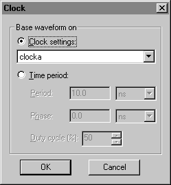 Clock Dialog Box